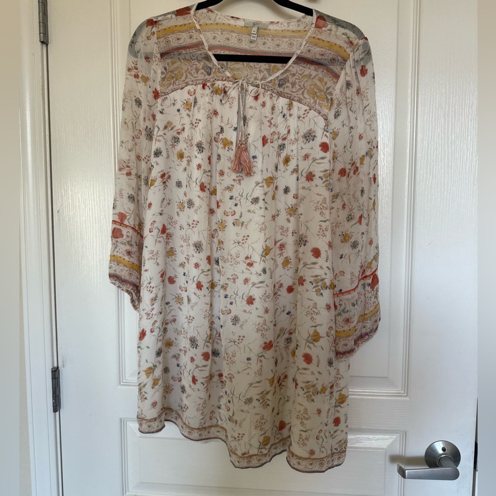 Joie Floral Boho Tunic Top